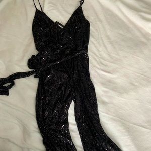 Sequin Jumpsuit Fashion Nova- new with tags XL